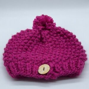 Pink snow hat